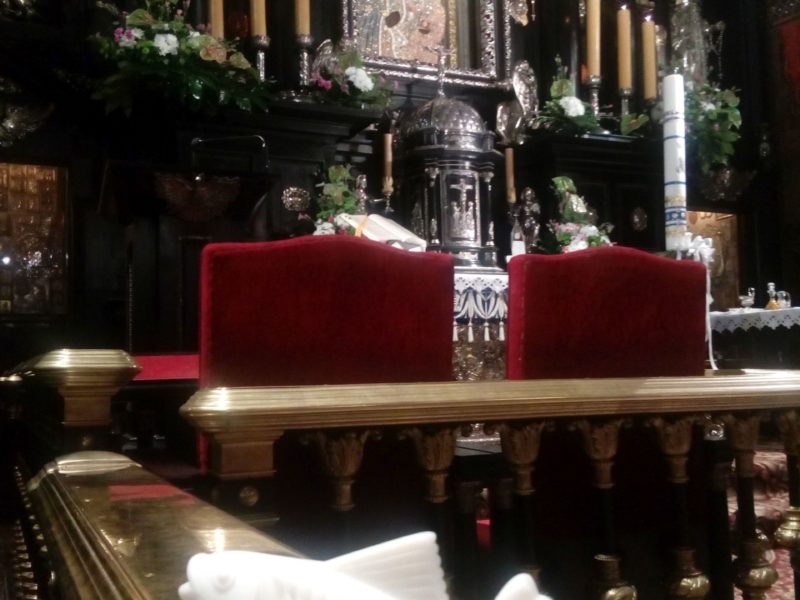 Rybka Marko na Jasnej Górze w kaplicy Matki Bożej Częstochowskiej.