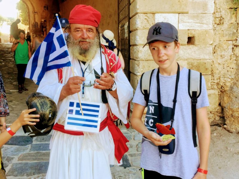 Miki z Rybką w Grecji (Twierdza w Rethymno)